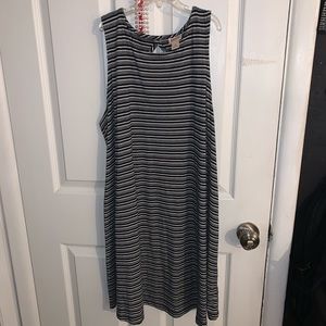Black & White striped t-shirt dress